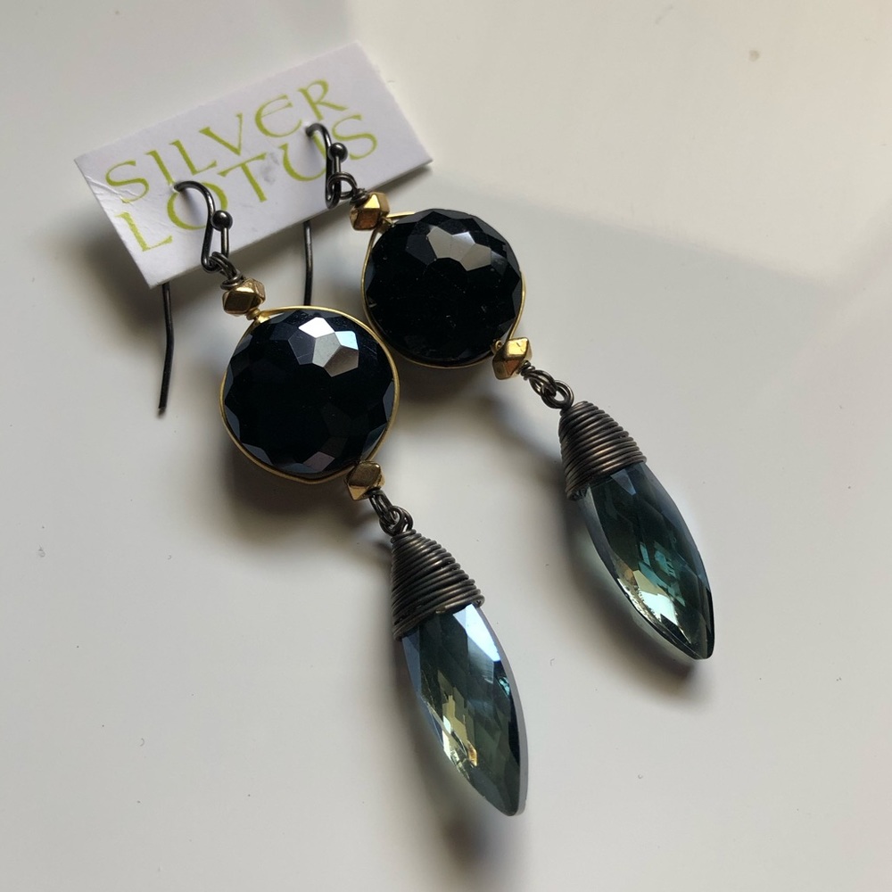Wire Wrapped Dangle Earrings - Picture 3 of 4